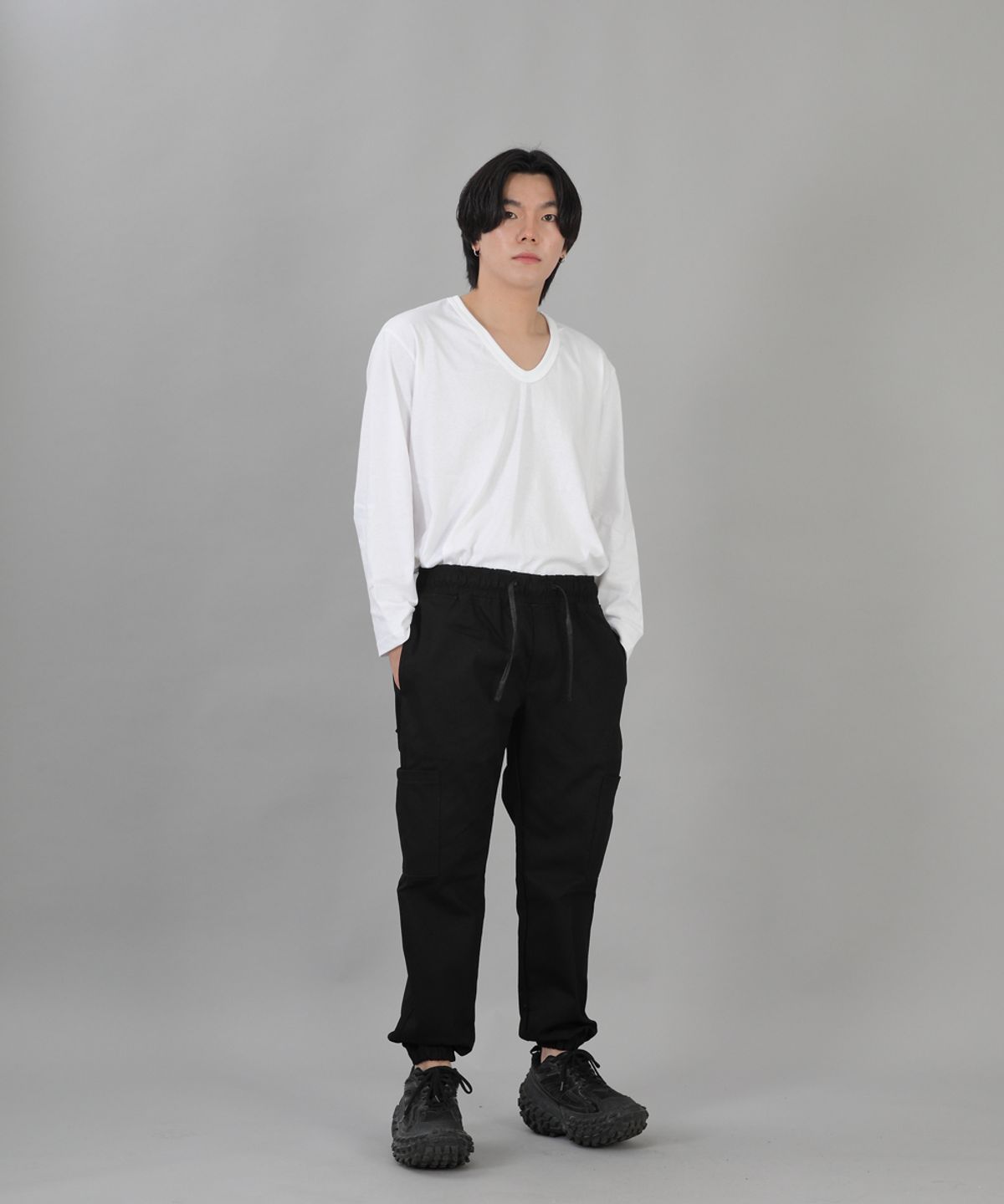 세인트크루(SAINTCREW) 인하우스 카고조거팬츠 IHC-359 블랙