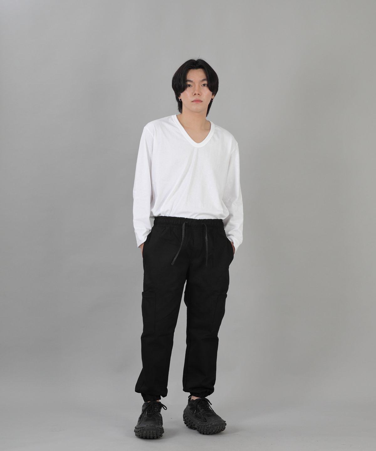 세인트크루(SAINTCREW) 인하우스 카고조거팬츠 IHC-359 블랙