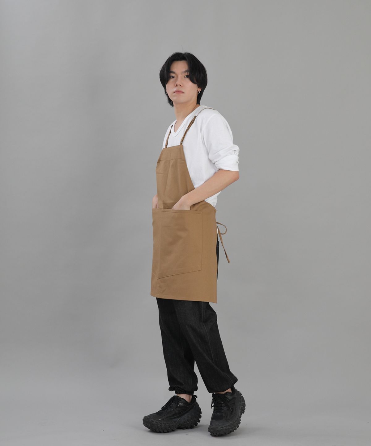 세인트크루(SAINTCREW) 미니멀 와이드포켓 에이프런 MWA-1320 카멜