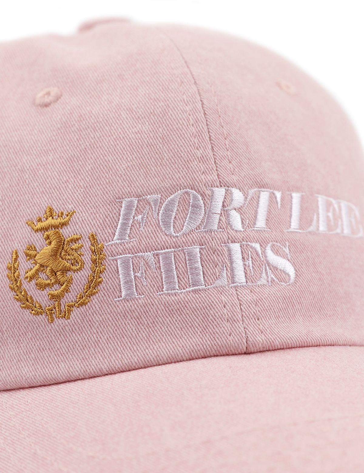 포트 리 파일즈(FORTLEEFILES) FLF 틸트 로고 볼캡(라이트 핑크)