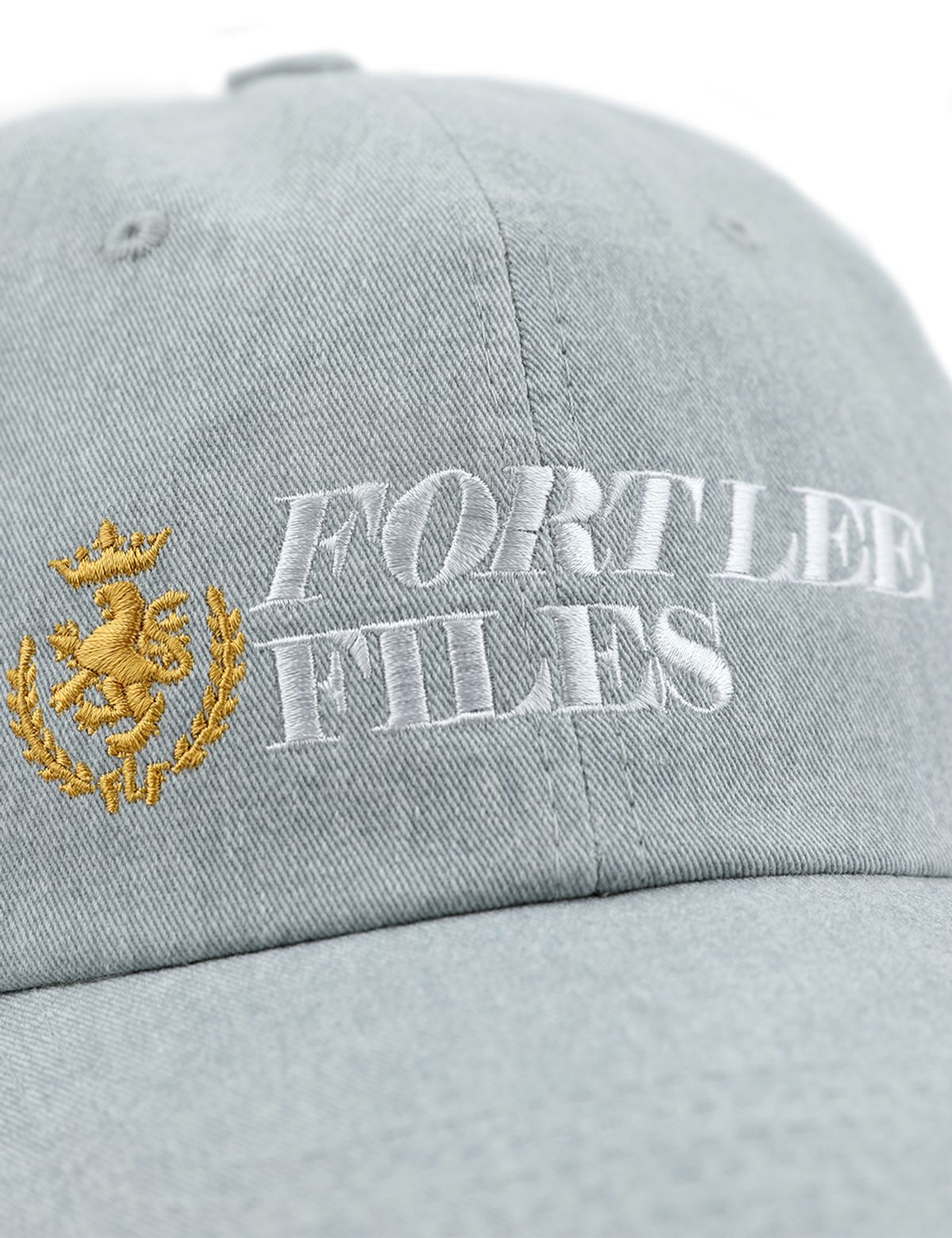 포트 리 파일즈(FORTLEEFILES) FLF 틸트 로고 볼캡(빈티지 블루)