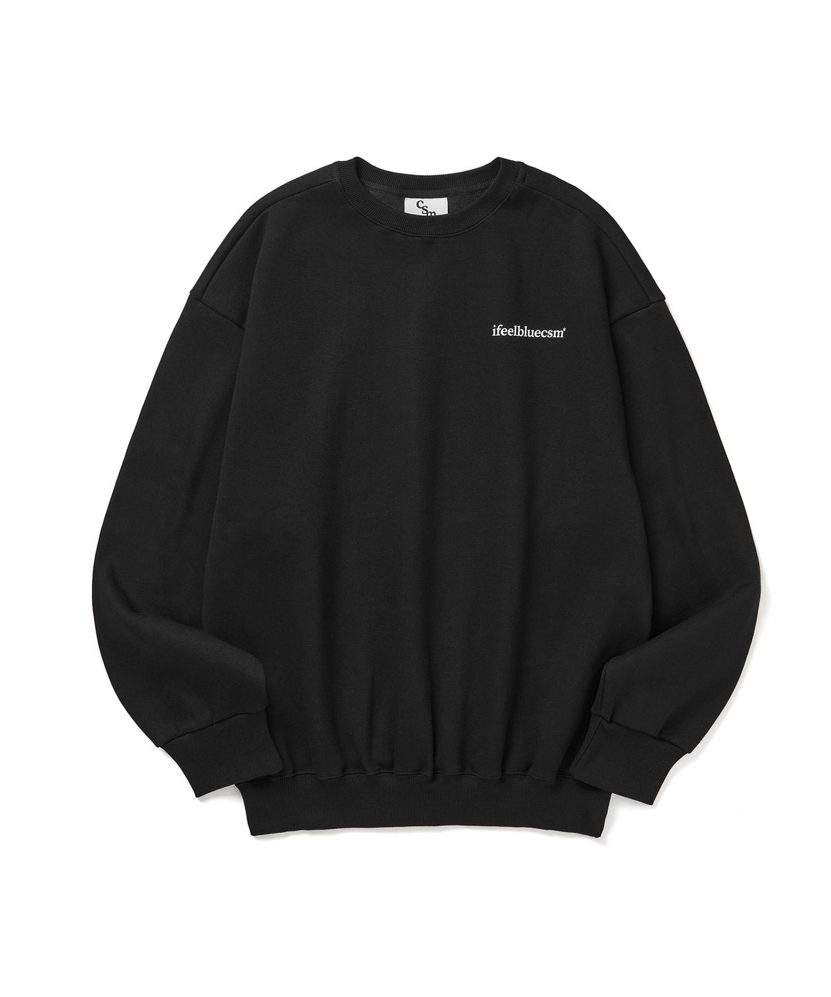 아이필블루씨에스엠(IFEELBLUECSM) ifeelbluecsm Basic Logo Sweatshirt [2Color]