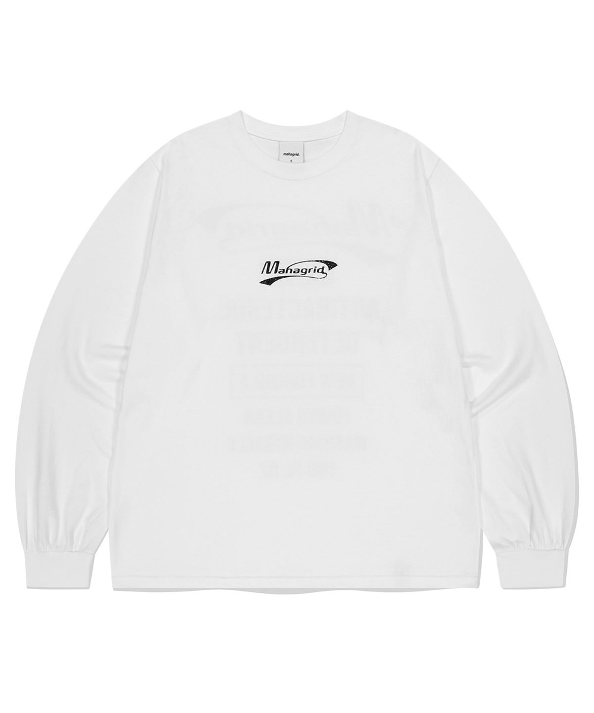 마하그리드(MAHAGRID) DETERGENT LOGO LS TEE WHITE(MG2EFMT562A)