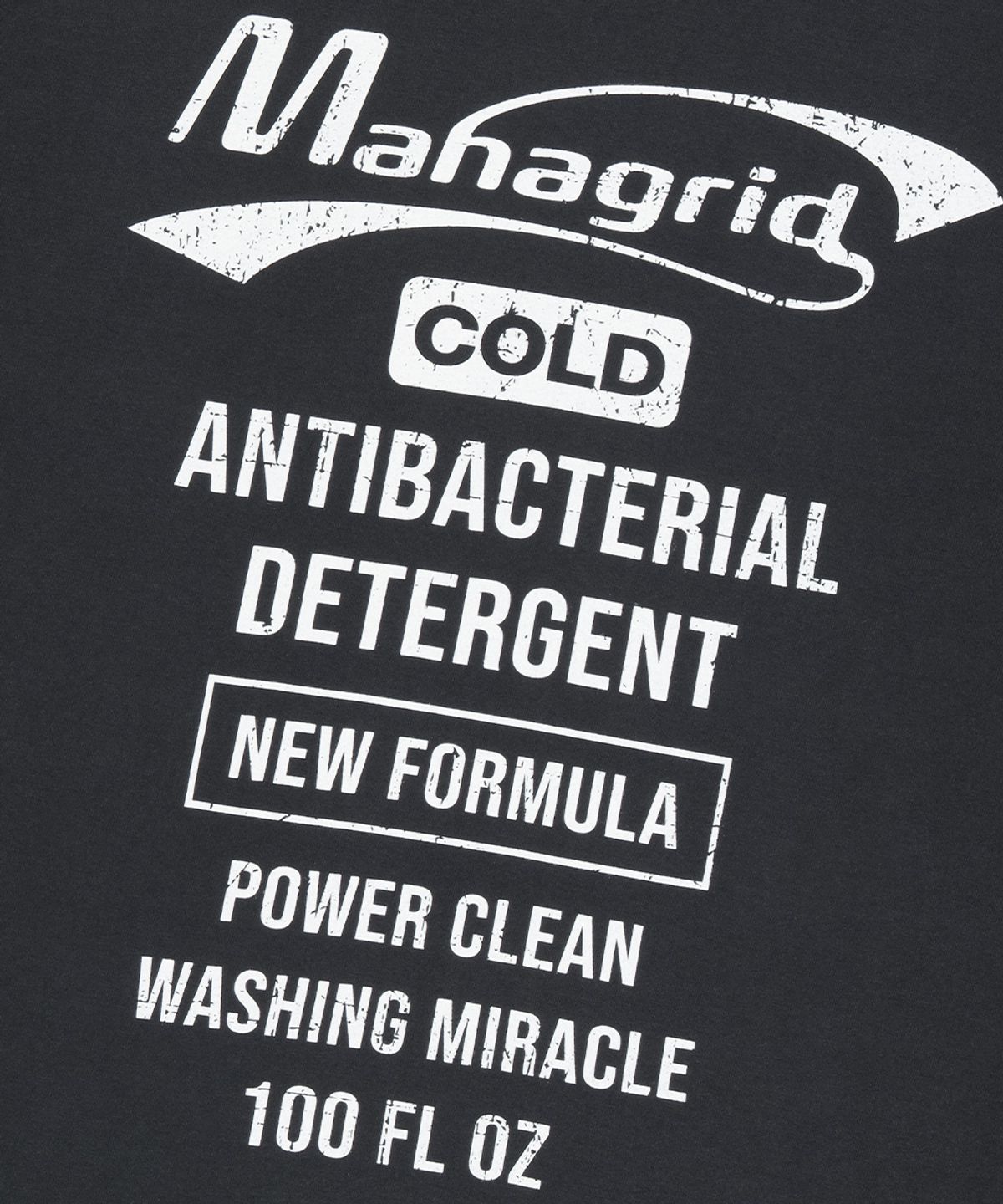 마하그리드(MAHAGRID) DETERGENT LOGO LS TEE BLACK(MG2EFMT562A)