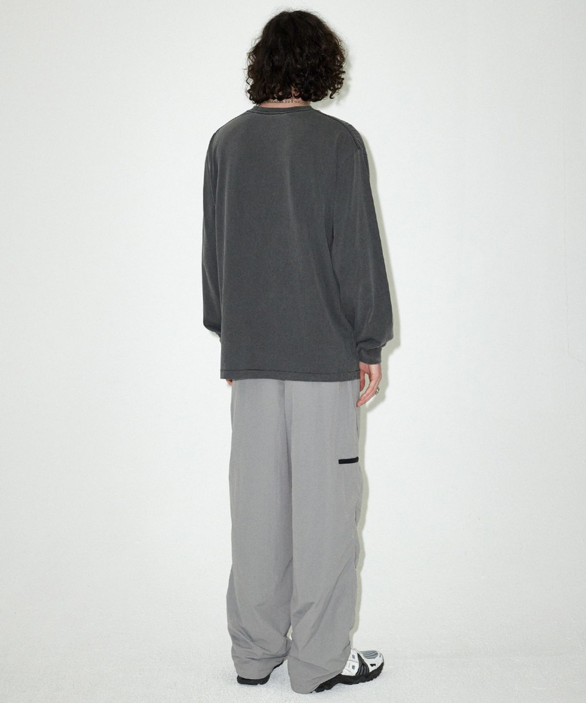 마하그리드(MAHAGRID) DUST MOTORCROSS PIGMENT LS TEE CHARCOAL(MG2EFMT563A)