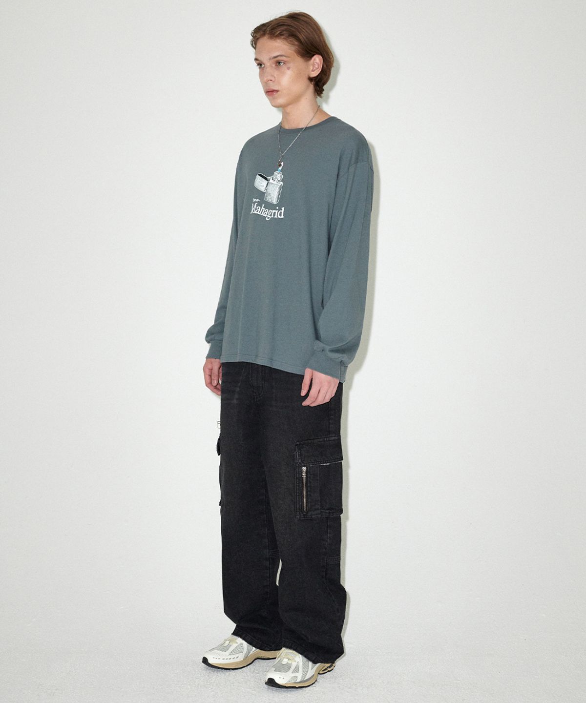 마하그리드(MAHAGRID) IT’S TIME TO LS TEE GREY(MG2EFMT564A)