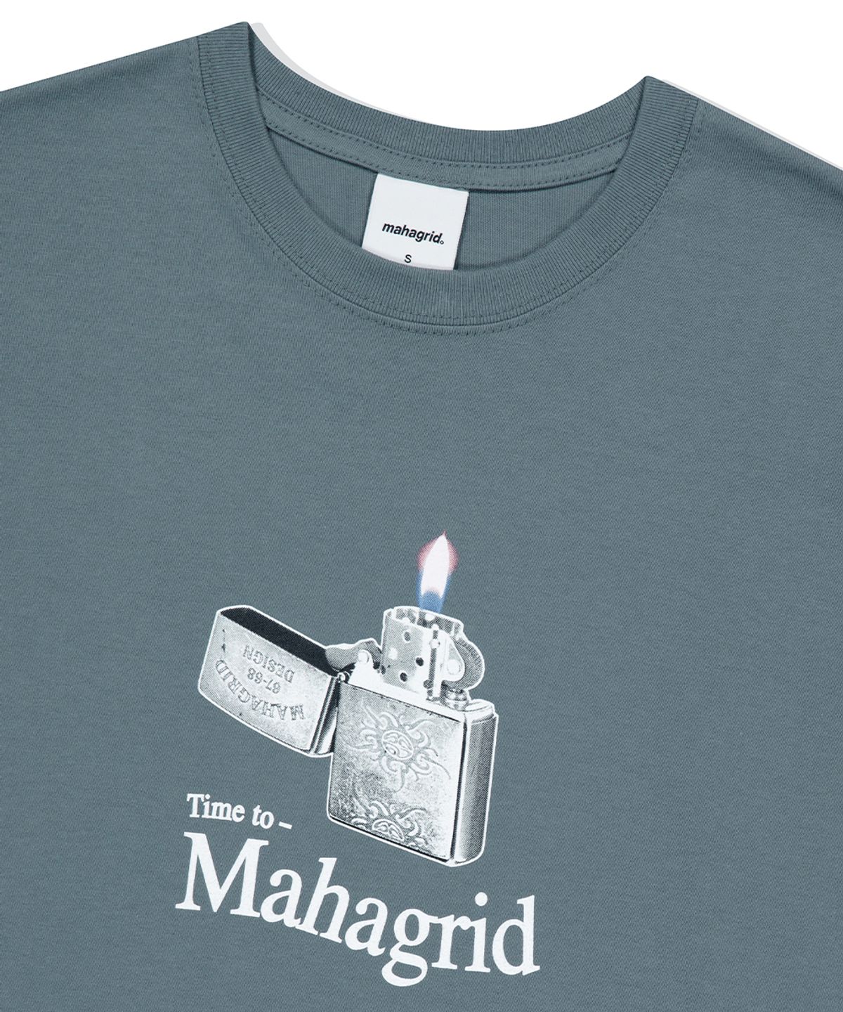 마하그리드(MAHAGRID) IT’S TIME TO LS TEE GREY(MG2EFMT564A)