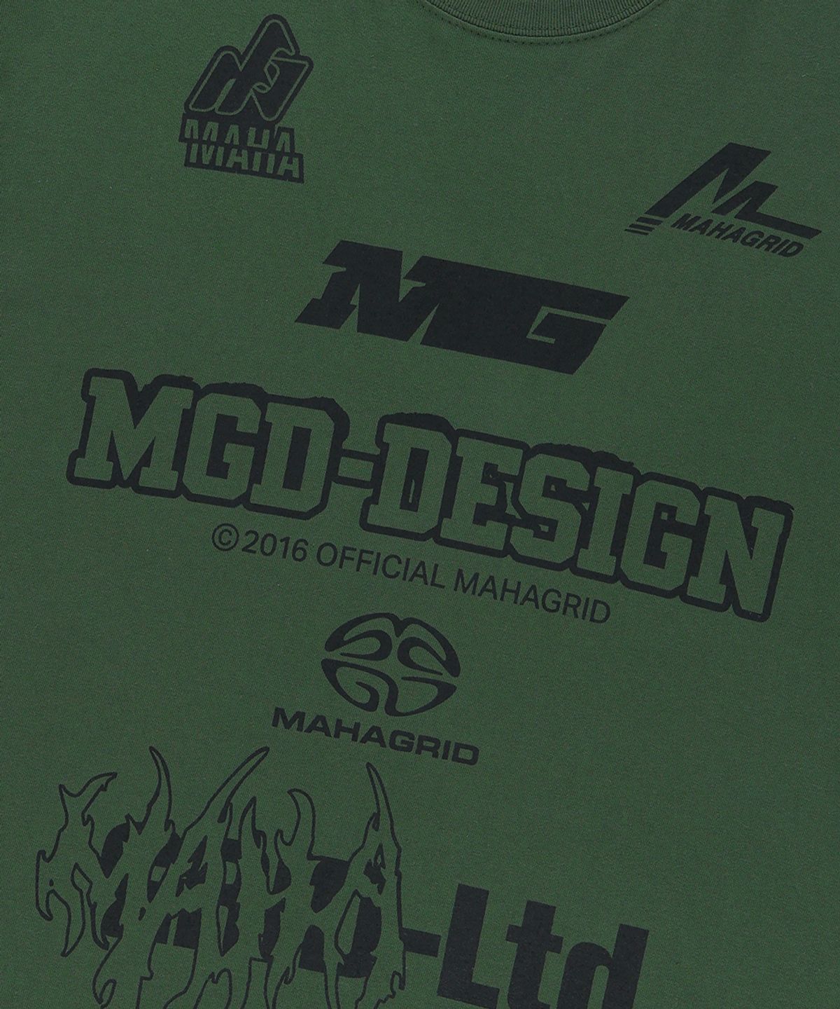 마하그리드(MAHAGRID) MGD SYMBOL LS TEE GREEN(MG2EFMT565A)