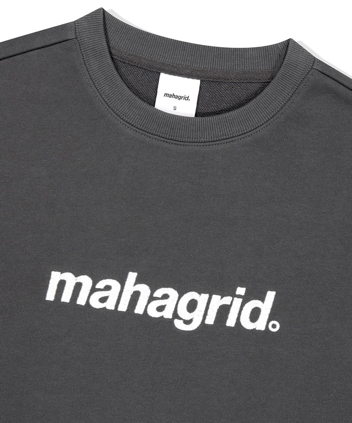 마하그리드(MAHAGRID) BASIC LOGO SWEATSHIRT CHARCOAL(MG2EFMM449A)