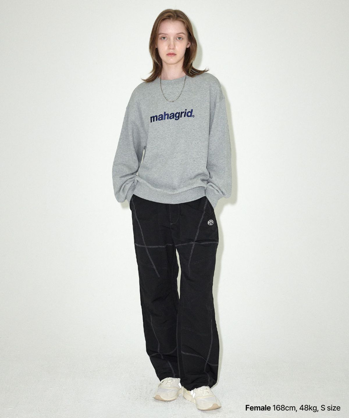 마하그리드(MAHAGRID) BASIC LOGO SWEATSHIRT GREY(MG2EFMM449A)