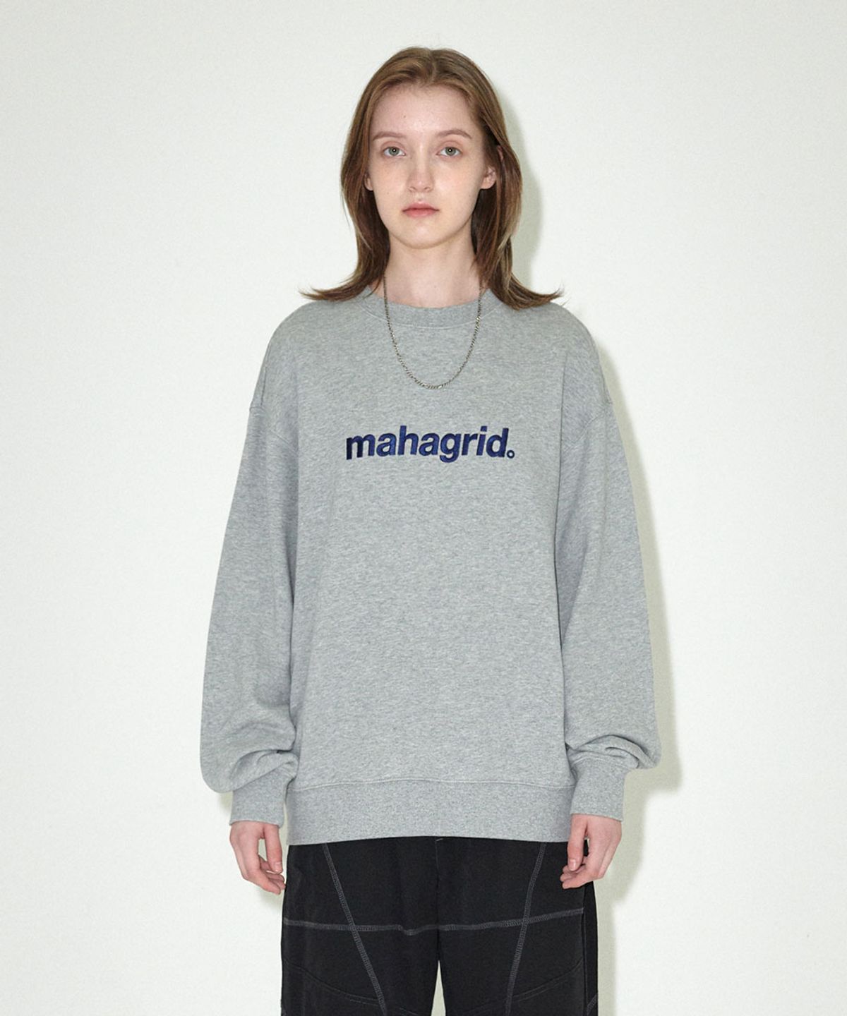 마하그리드(MAHAGRID) BASIC LOGO SWEATSHIRT GREY(MG2EFMM449A)