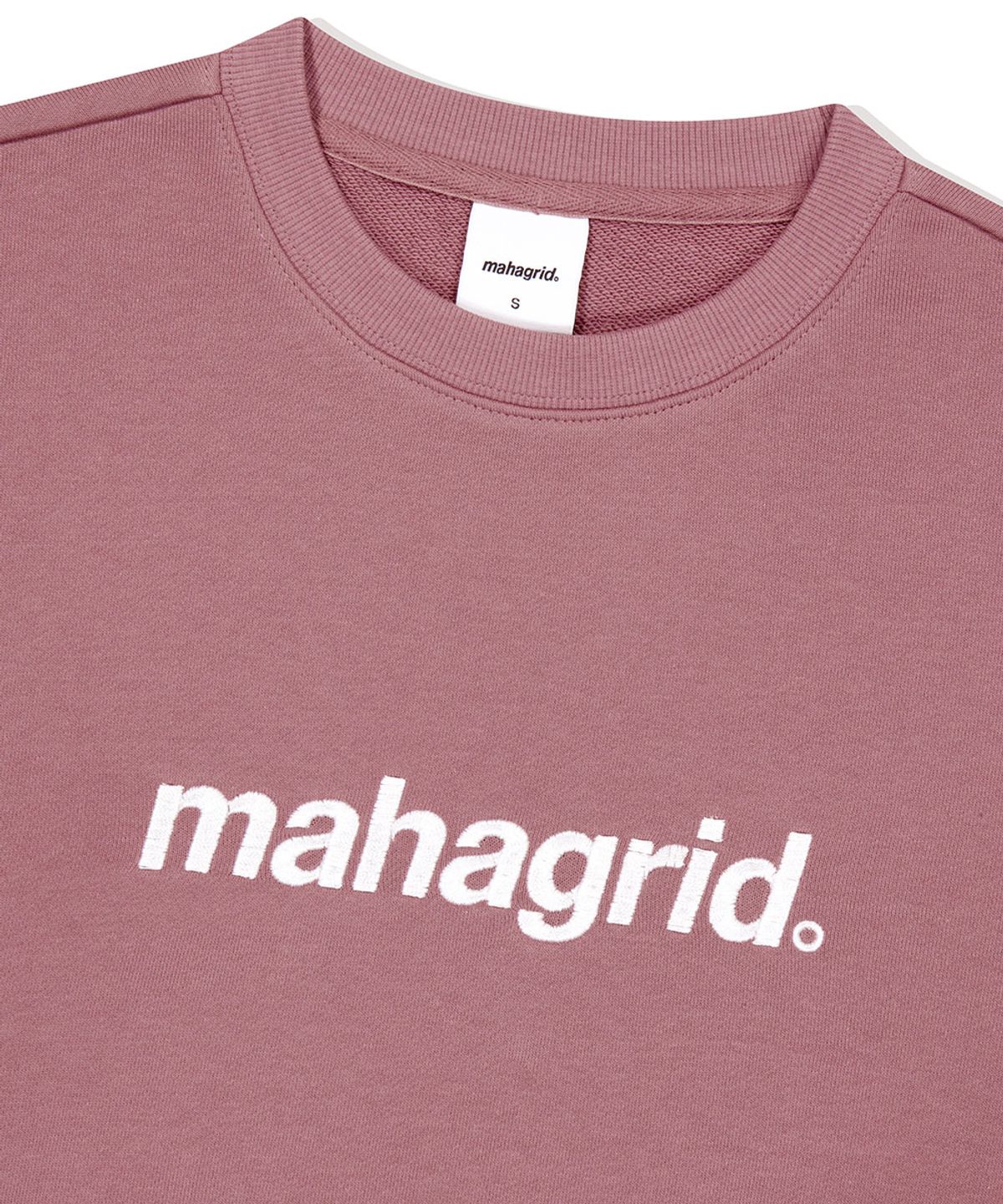 마하그리드(MAHAGRID) BASIC LOGO SWEATSHIRT PINK(MG2EFMM449A)