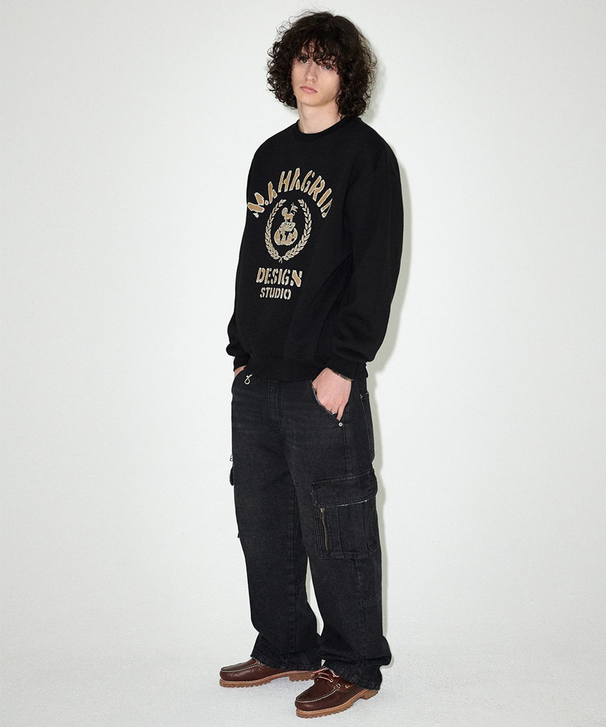 마하그리드(MAHAGRID) VINTAGE COLLEGE SWEATSHIRT_3colors
