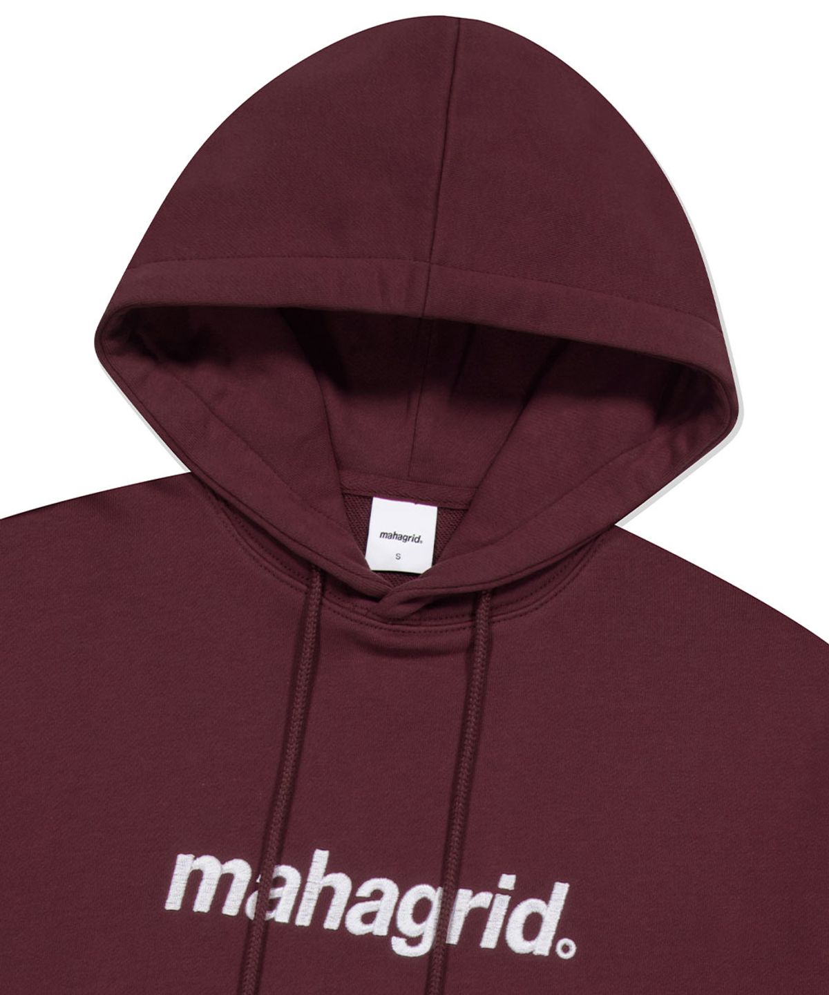 마하그리드(MAHAGRID) BASIC LOGO HOODIE BURGUNDY(MG2EFMM407A)