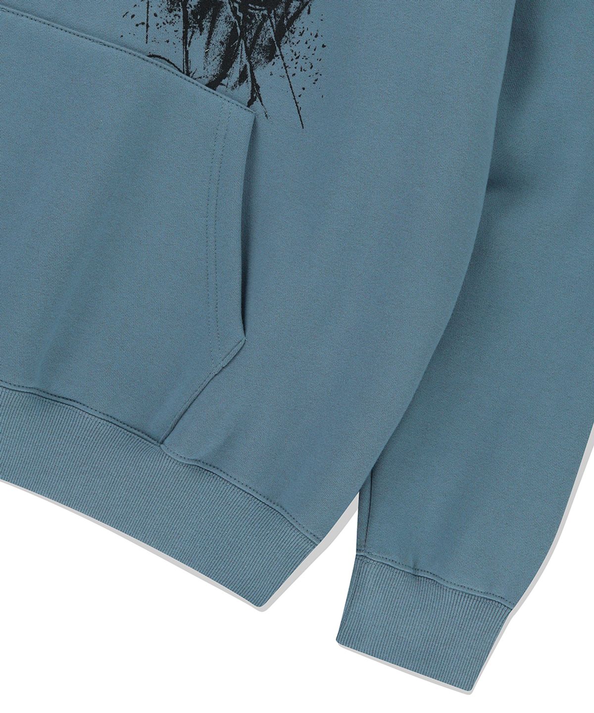 마하그리드(MAHAGRID) INK DISTORTION HOODIE BLUE(MG2EFMM410A)