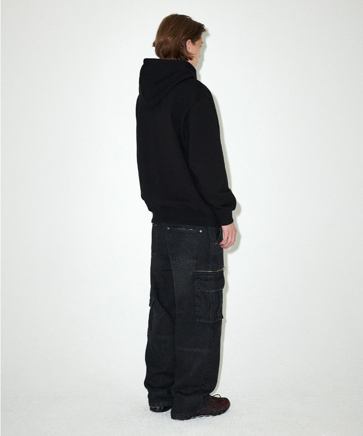 마하그리드(MAHAGRID) INK DISTORTION HOODIE BLACK(MG2EFMM410A)