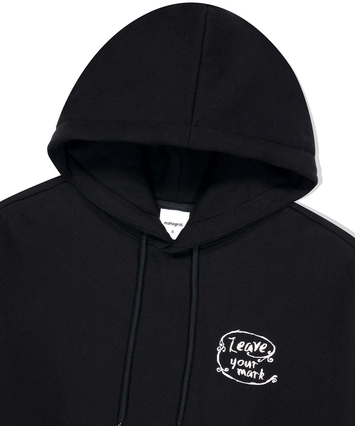 마하그리드(MAHAGRID) LEAVE YOUR MARK HOODIE BLACK(MG2EFMM418A)