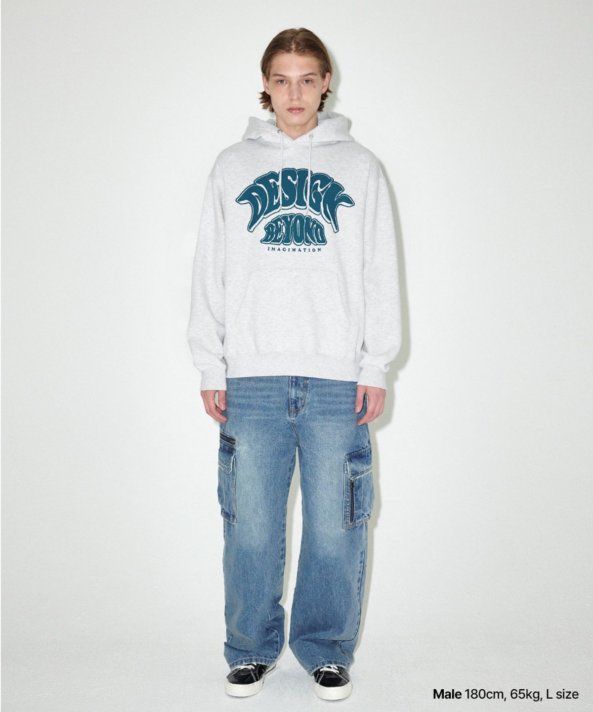 마하그리드(MAHAGRID) BEYOND HOODIE LIGHT GREY(MG2EFMM424A)