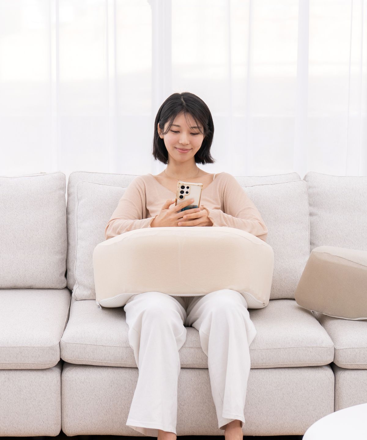 펌플렉스(FIRMFLEX) 레벨업쿠션 170 어깨가 편안한 독서대 뜨개질쿠션 노트북거치대
