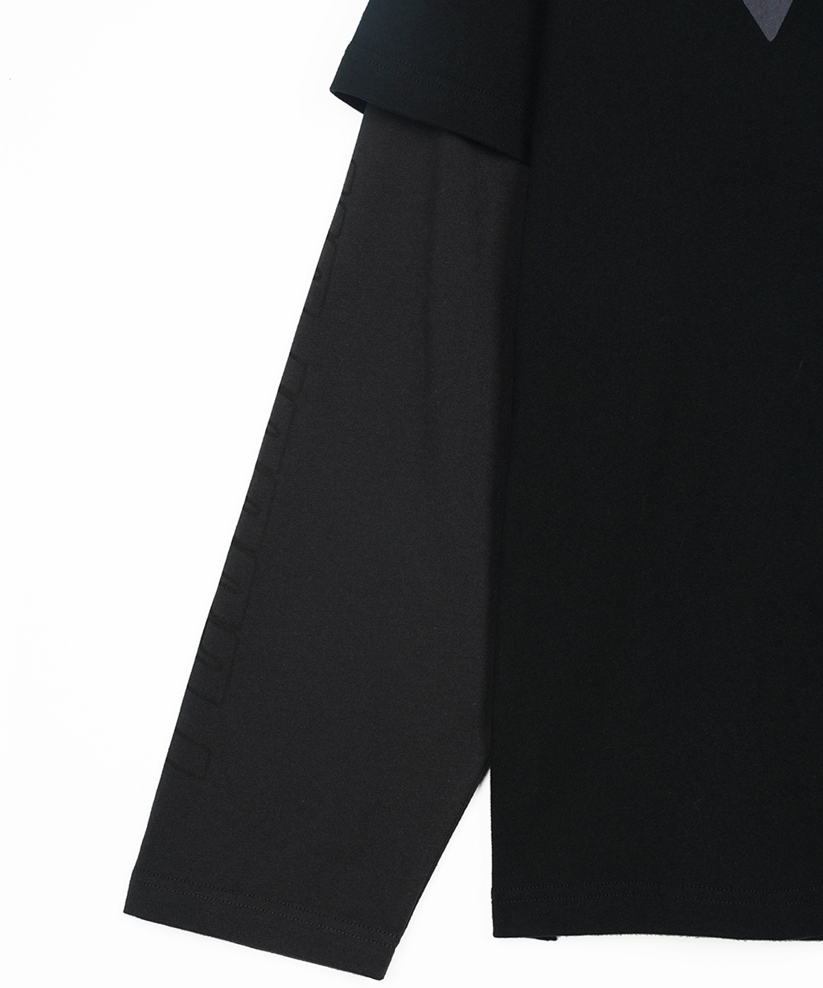 에프디알(FDR) Double Layer Long sleeve Hoodie Black