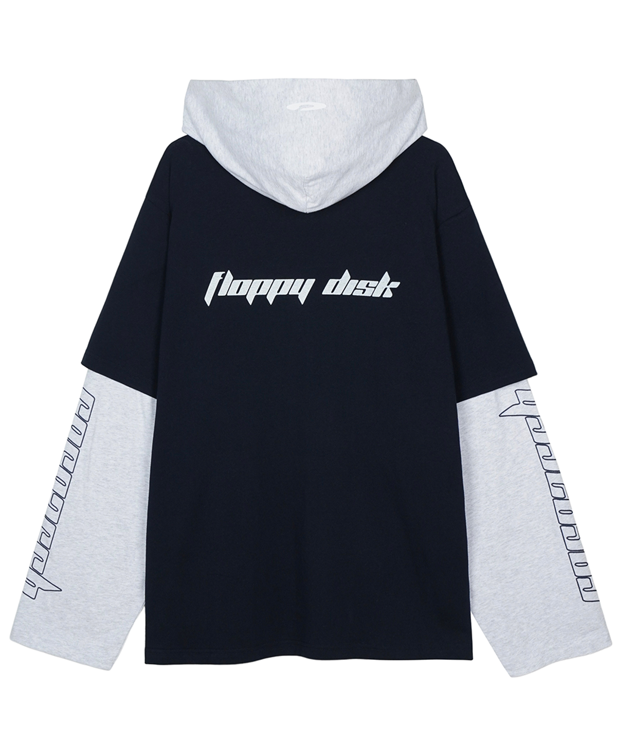 에프디알(FDR) Double Layer Long sleeve Hoodie Navy