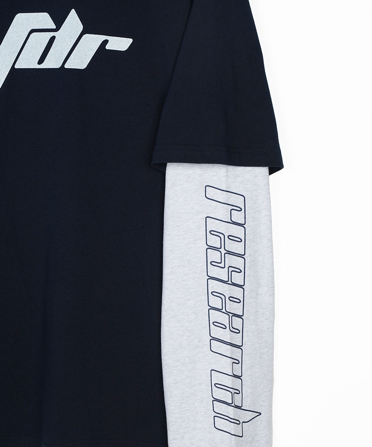 에프디알(FDR) Double Layer Long sleeve Hoodie Navy
