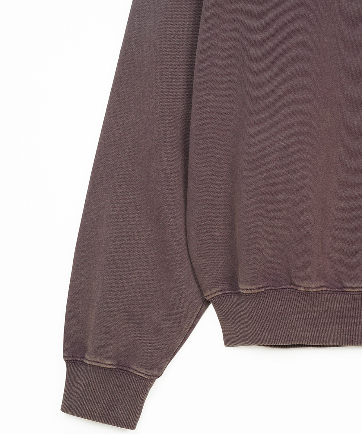 에프디알(FDR) Pigment Washed Disk Logo Crewneck Purple