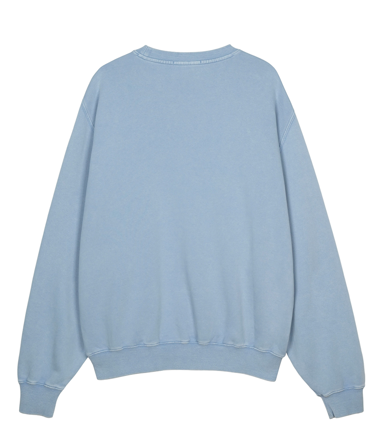 에프디알(FDR) Pigment Washed Disk Logo Crewneck Blue