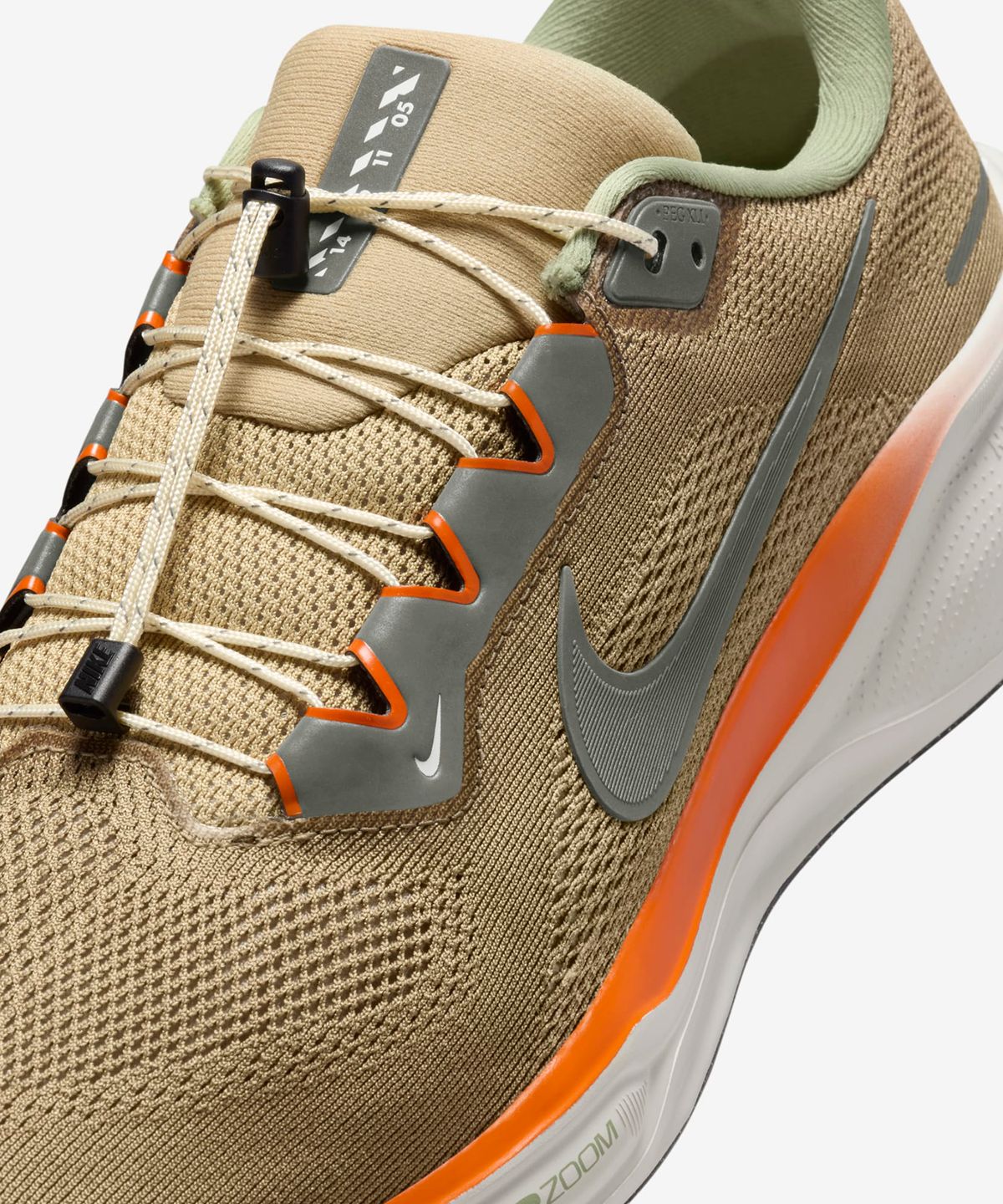 나이키(NIKE) 페가수스 41 프리미엄 M - 뉴트럴 올리브:카고 카기:라이트 본:세이프티 오렌지 / HJ7331-276