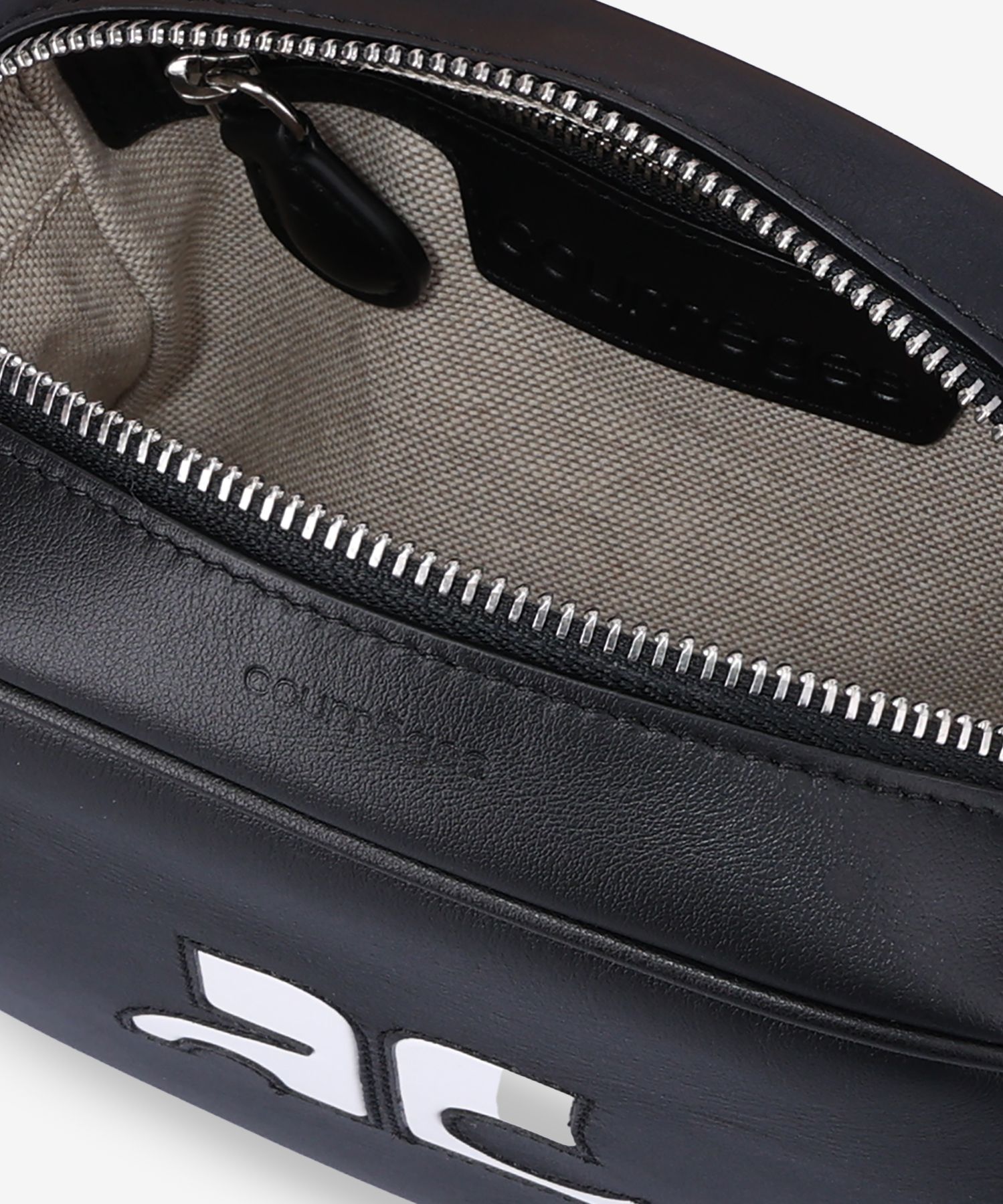 MUSINSA | COURREGES Re-edition Camera Crossbody Bag - Black