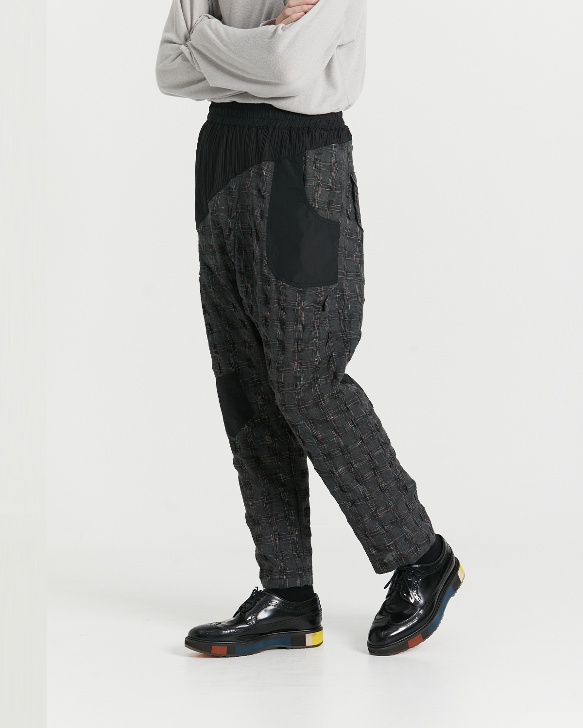 와이쏘씨리얼즈(WHYSOCEREALZ) Rays Pants re-mastered - black pleats