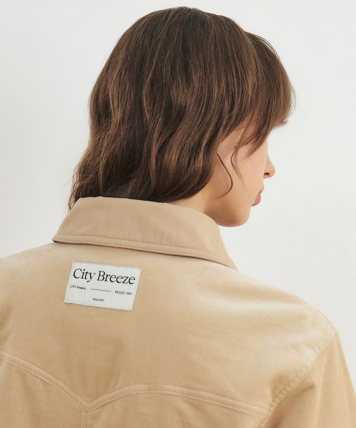 시티브리즈(CITYBREEZE) 코듀로이 패디드 점퍼_BEIGE