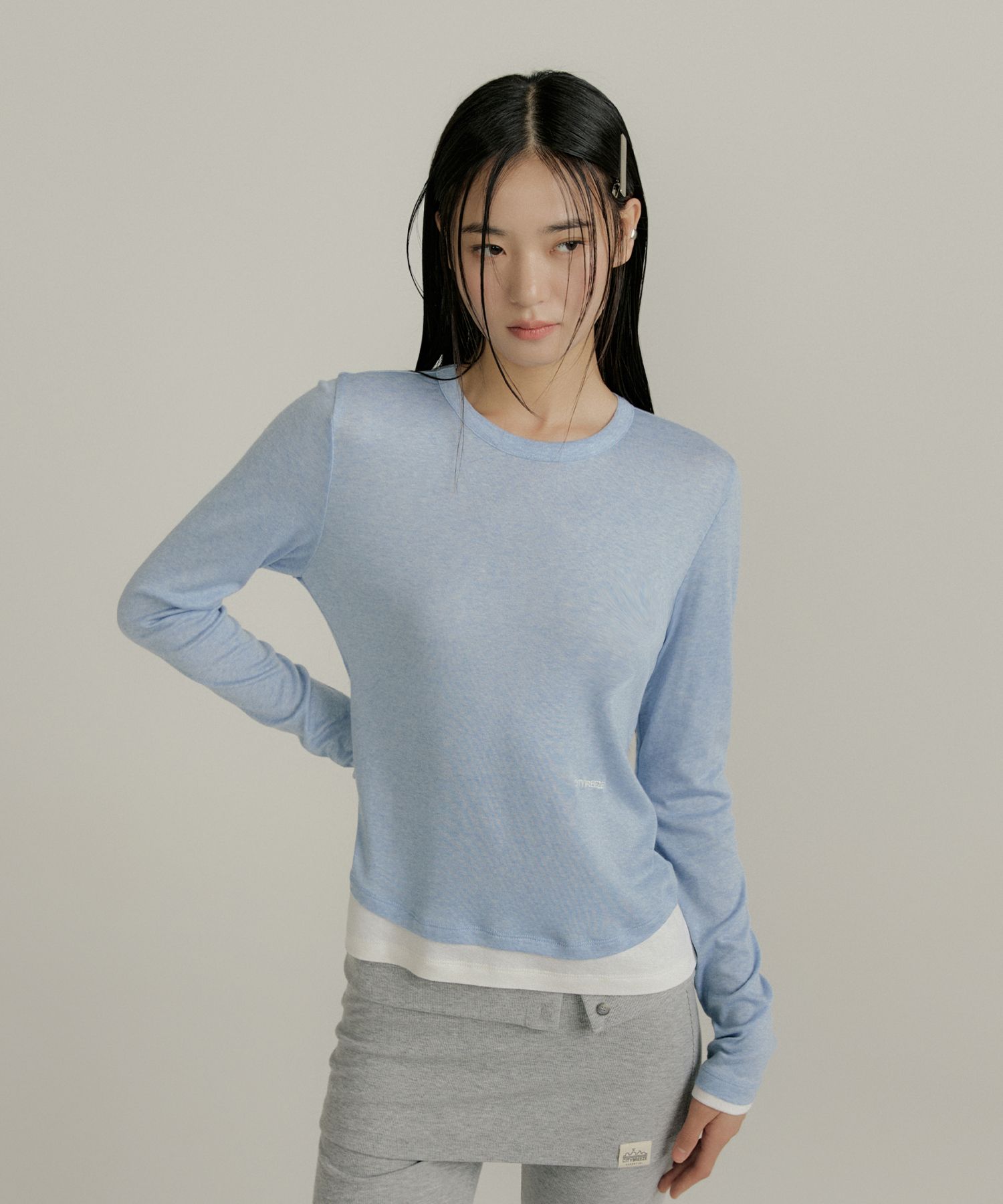 MUSINSA | CITYBREEZE WOMAN Essential Wool Tencel Layered T