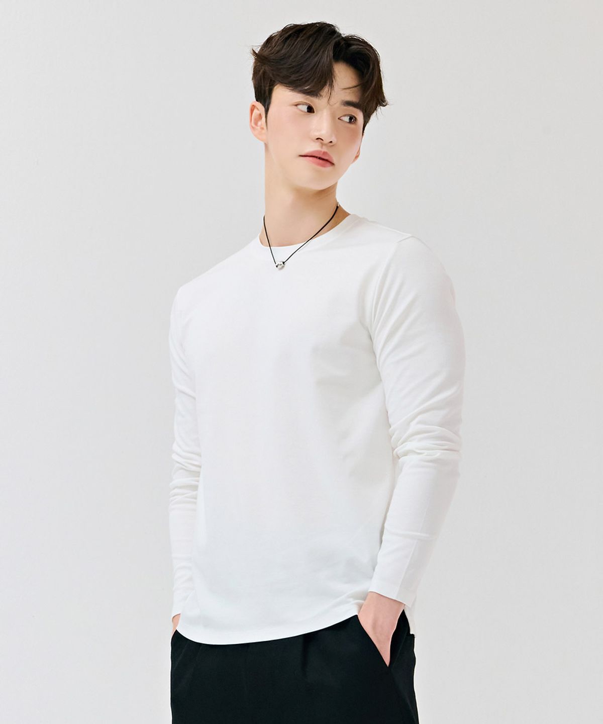 체이스컬트(CHASECULT) 남성 베이직 긴팔 티셔츠-DEZK5101B01
