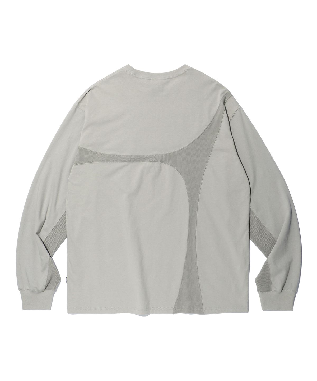 크리틱(CRITIC) WORMHOLE INCISION LONG SLEEVE T-SHIRT LIGHT GREY