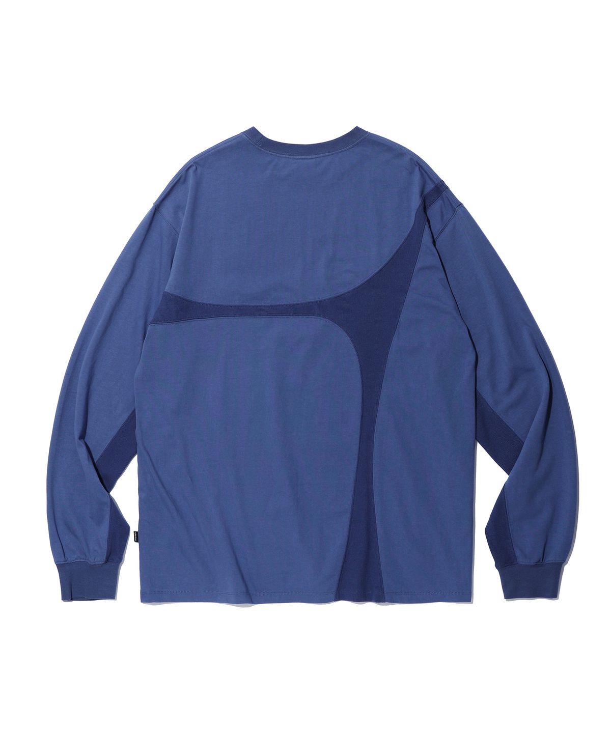 크리틱(CRITIC) WORMHOLE INCISION LONG SLEEVE T-SHIRT BLUE