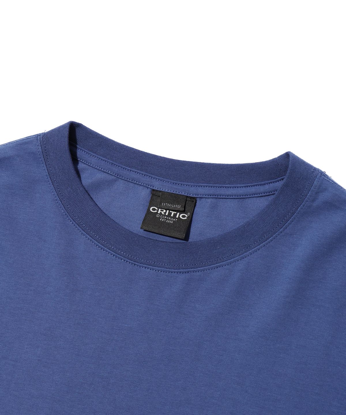 크리틱(CRITIC) WORMHOLE INCISION LONG SLEEVE T-SHIRT BLUE
