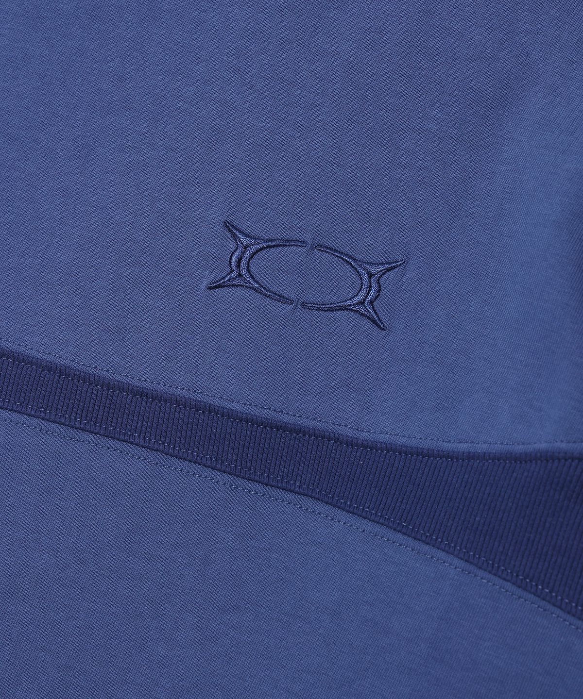 크리틱(CRITIC) WORMHOLE INCISION LONG SLEEVE T-SHIRT BLUE