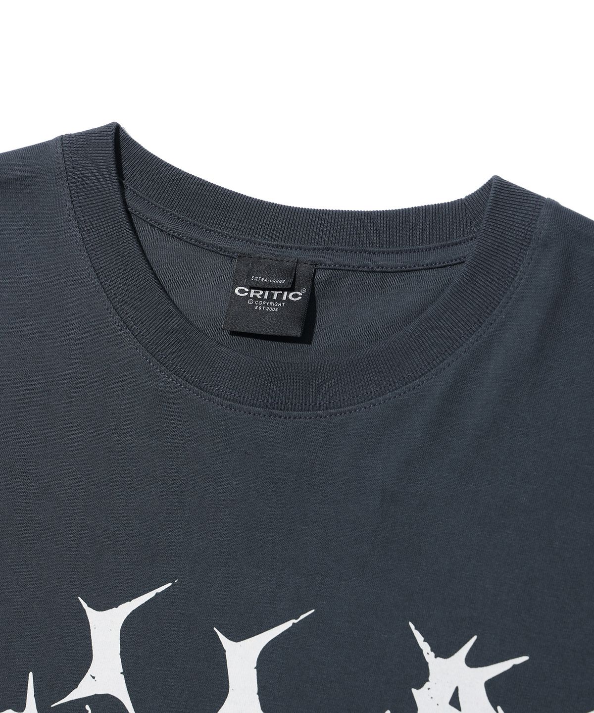 크리틱(CRITIC) CRITICAL INVASION LONG SLEEVE T-SHIRT CHARCOAL