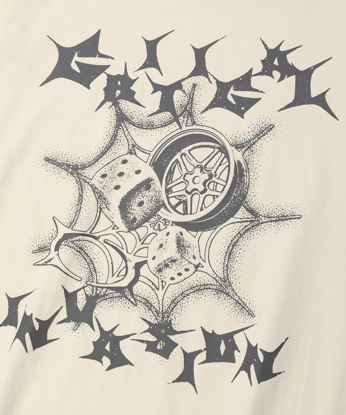 크리틱(CRITIC) CRITICAL INVASION LONG SLEEVE T-SHIRT CREAM