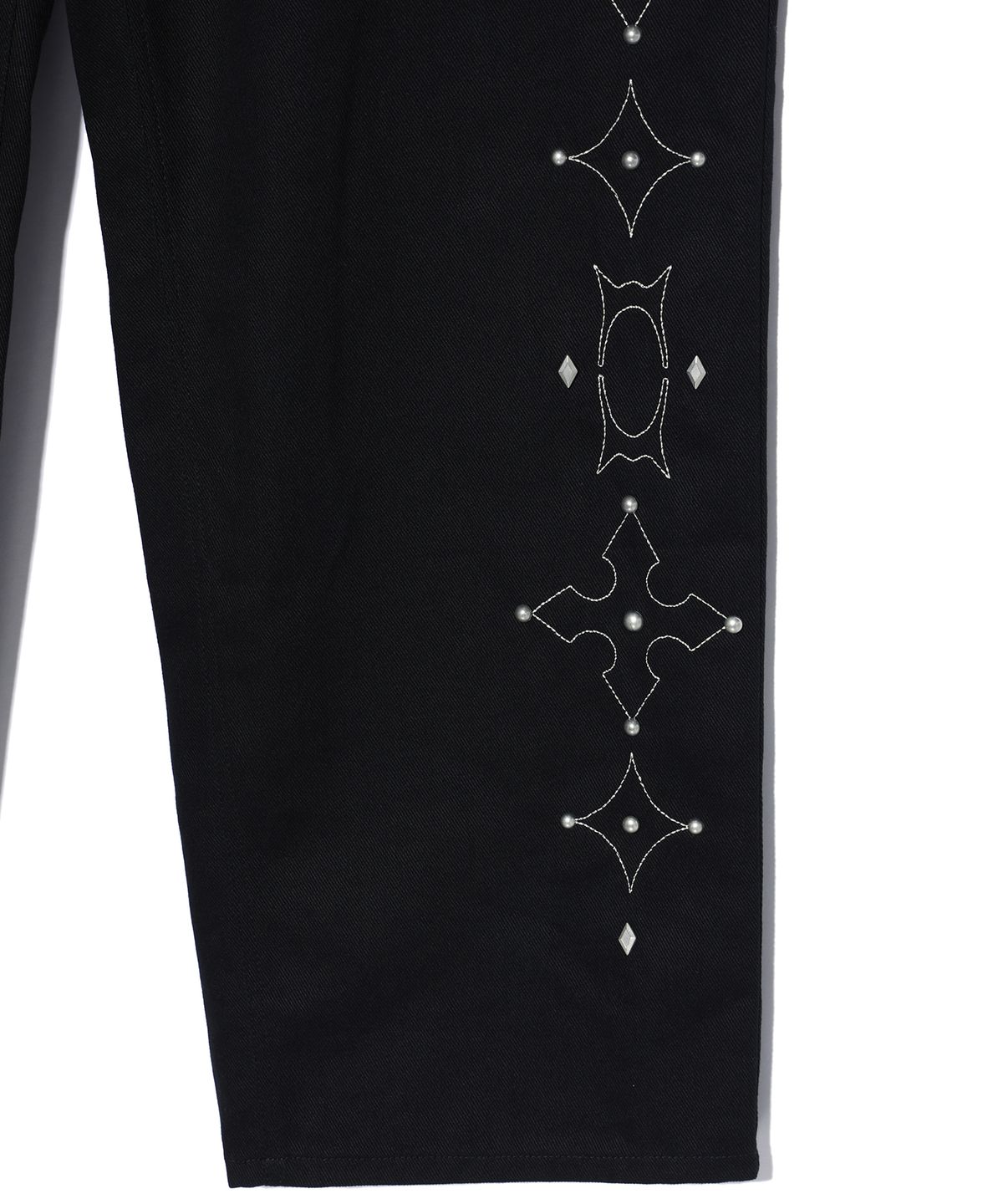 크리틱(CRITIC) WORMHOLE STUD PANTS BLACK