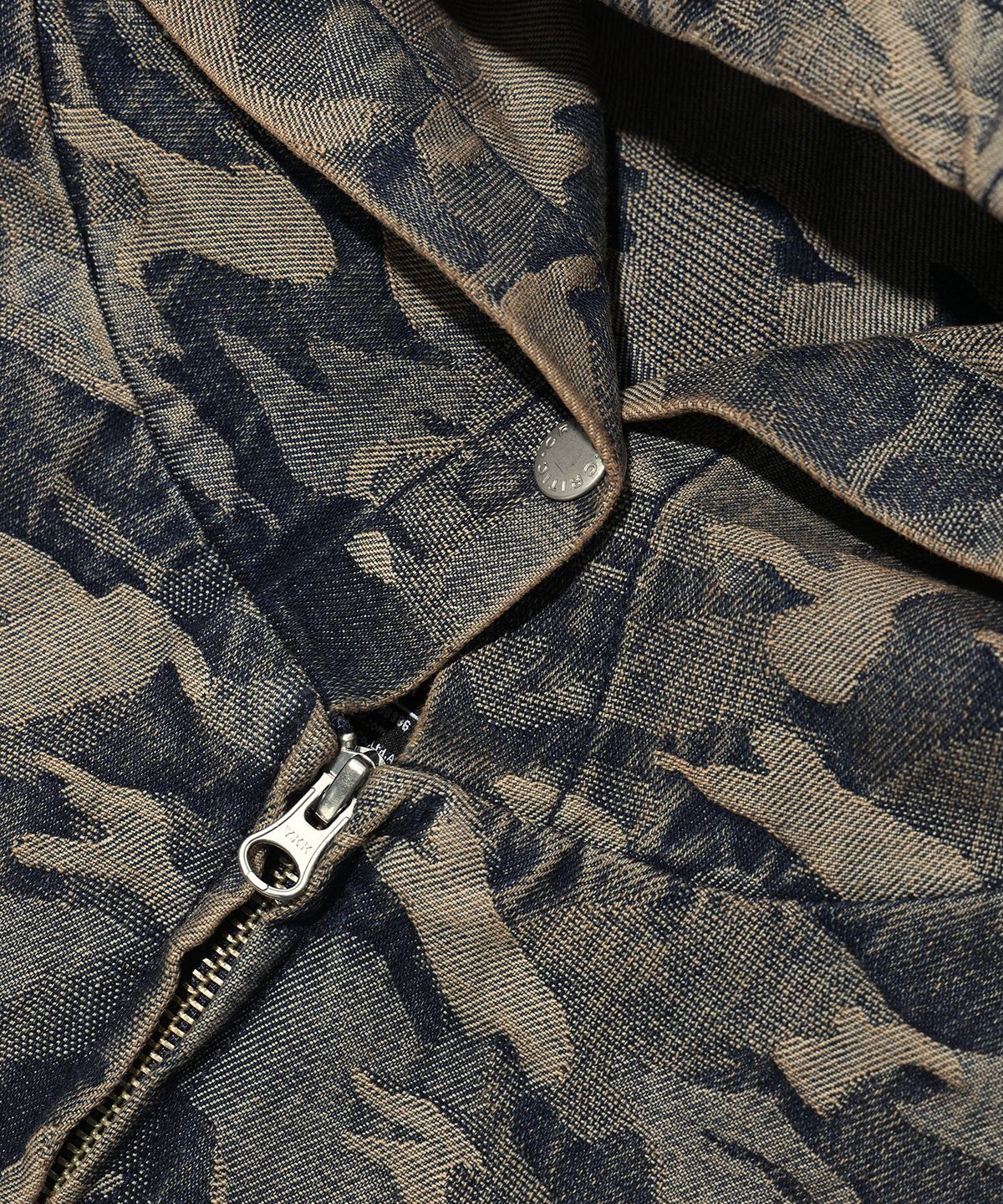 크리틱(CRITIC) DEVIL EARS CAMO WASHING SET UP DENIM HOODY ZIP UP BEIGE