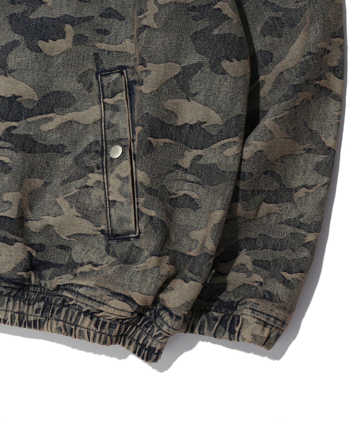 MUSINSA | CRITIC DEVIL EARS CAMO WASHING SET UP DENIM HOODY