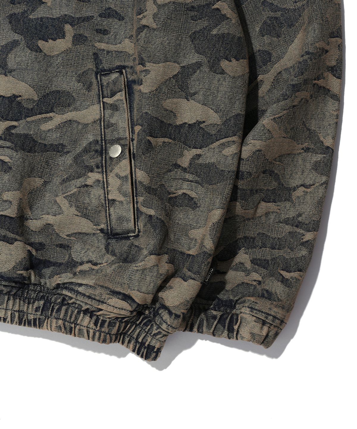 크리틱(CRITIC) DEVIL EARS CAMO WASHING SET UP DENIM HOODY ZIP UP BEIGE