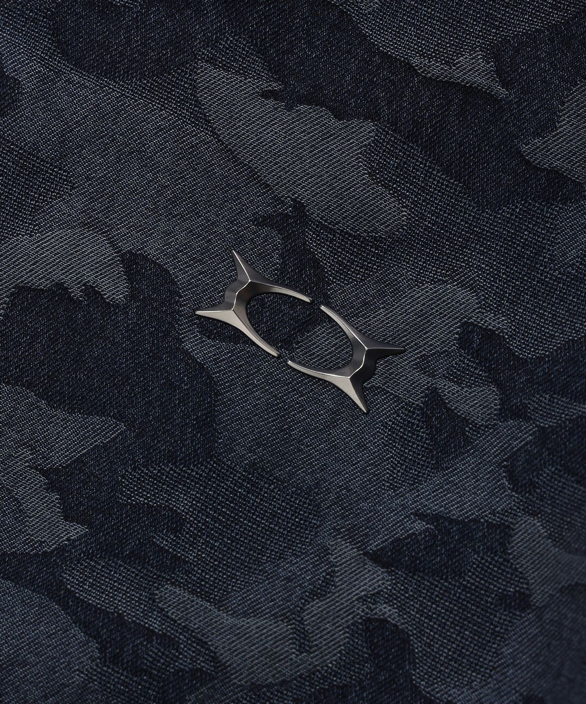 크리틱(CRITIC) DEVIL EARS CAMO WASHING SET UP DENIM HOODY ZIP UP BLACK