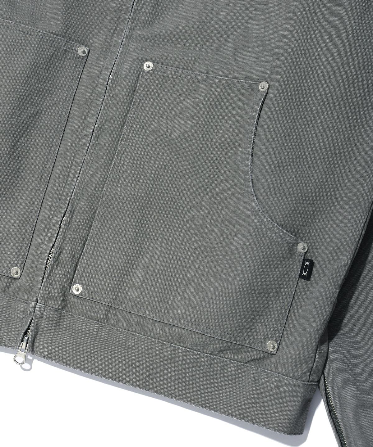 크리틱(CRITIC) WORMHOLE RACING SET UP WORK JACKET GREY