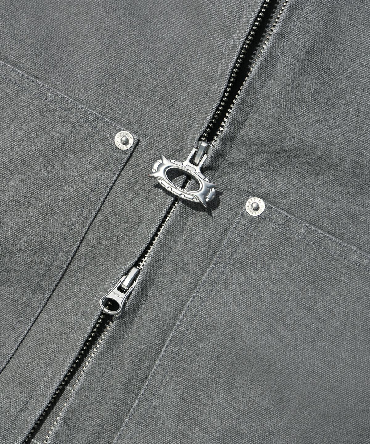 크리틱(CRITIC) WORMHOLE RACING SET UP WORK JACKET GREY
