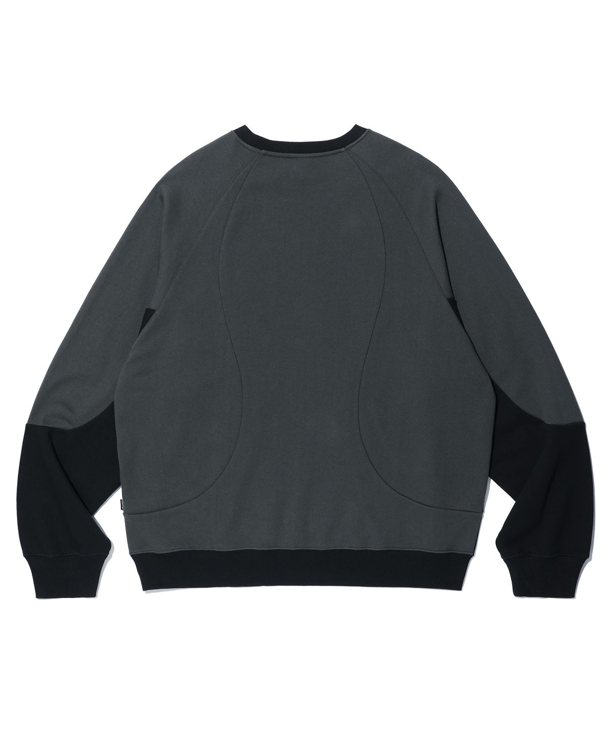 크리틱(CRITIC) WORMHOLE INCISION SWEATSHIRT CHARCOAL