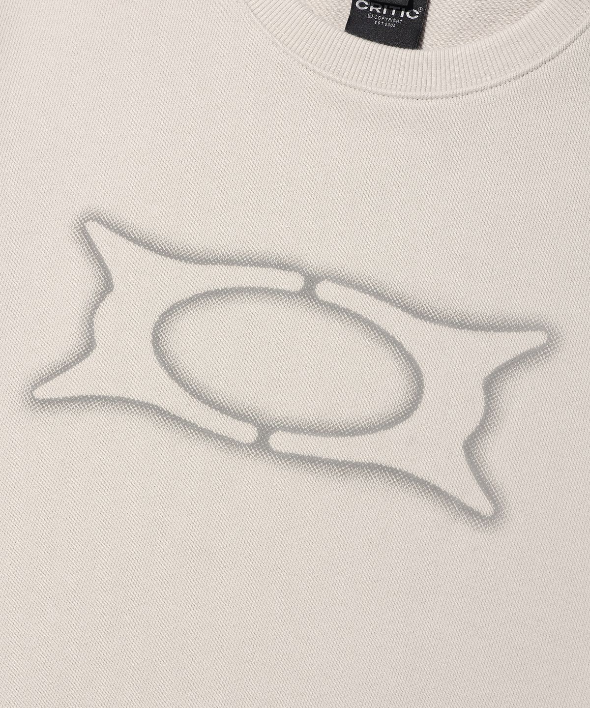 크리틱(CRITIC) BASIC WORMHOLE SWEATSHIRT BEIGE