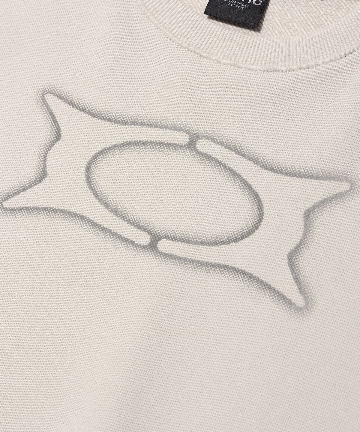 크리틱(CRITIC) BASIC WORMHOLE SWEATSHIRT BEIGE